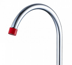 Смеситель для кухни Decoroom DR51028 красный/хром