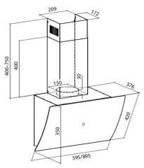 Кухонная вытяжка Lex Plaza GS 600 White