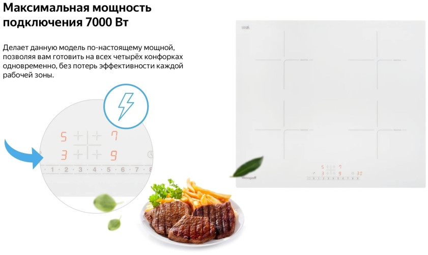 Индукционная варочная панель Weissgauff HI 640 WSC