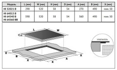 Индукционная варочная панель Korting HI 64560 BCG