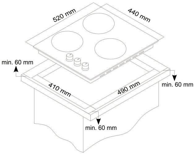Газовая варочная панель Simfer H 45N30 B416