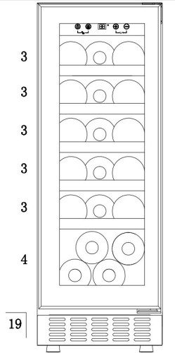 Встраиваемый винный шкаф Cellar Private CP127-1TB