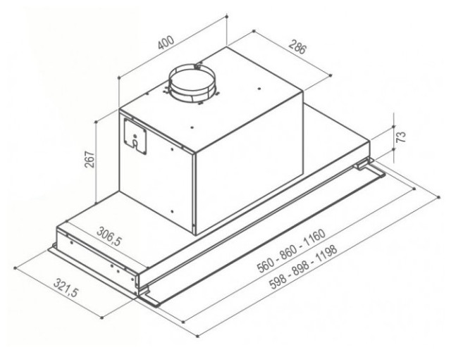 Встраиваемая вытяжка Faber Ilma X A120