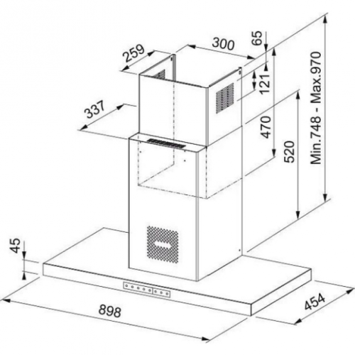 Кухонная вытяжка Franke FTMY AH BK MATT F90 325.0679.323