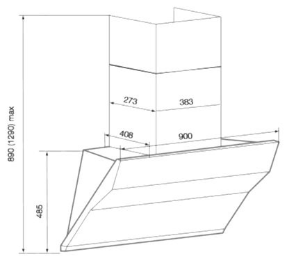 Кухонная вытяжка GRAUDE DH 90.0 GG