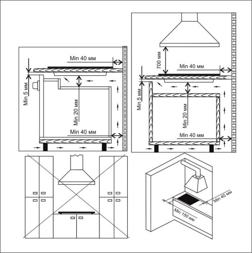 Газовая варочная панель Electronicsdeluxe GG51130245F TC-005