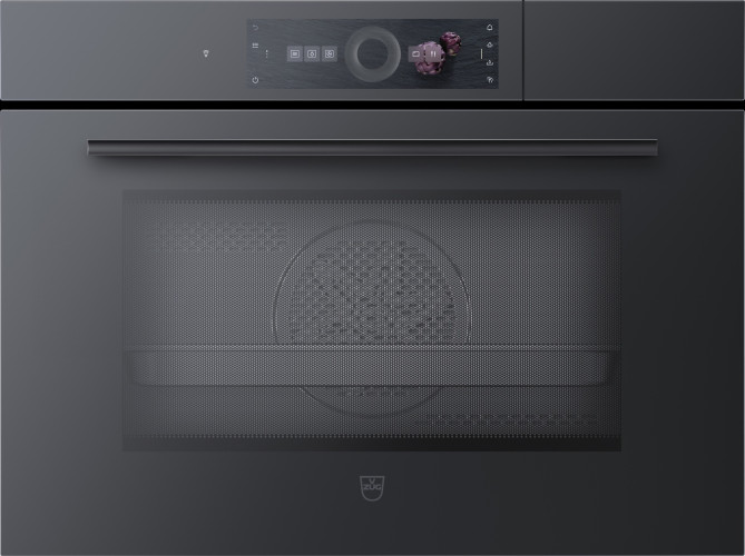 Электрический духовой шкаф V-Zug CombiSteamer V6000 45M PowerSteam черное стекло