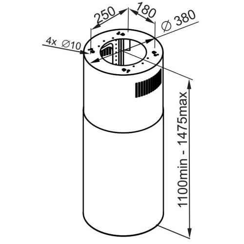 Островная вытяжка Maunfeld Lee Isla 39 нержавеющая сталь