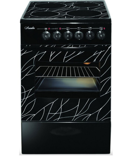 Электрическая плита Лысьва EF4011MK00 ЭПС 411 МС черная, ветка дерева В