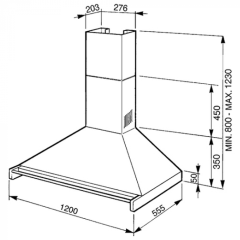 Кухонная вытяжка Smeg KD120HXE