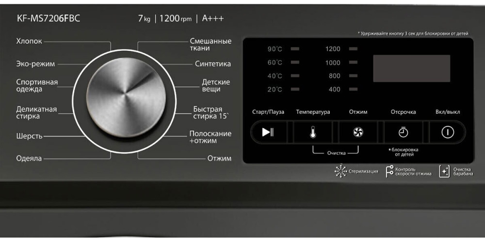 Стиральная машина Kraft KF-MS7206FBC