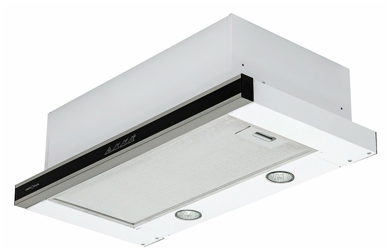 Встраиваемая вытяжка Krona Kamilla 600 нержавеющая сталь белый