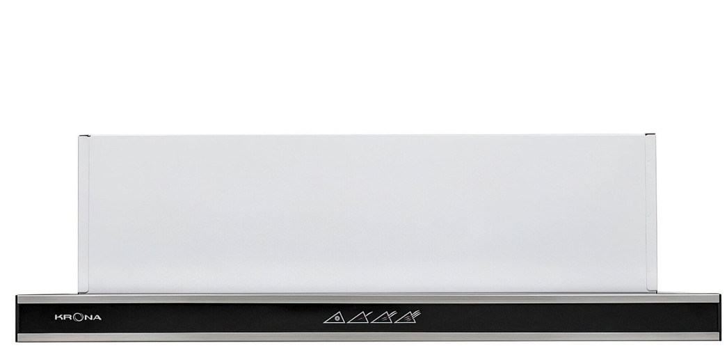 Встраиваемая вытяжка Krona Kamilla 600 нержавеющая сталь белый