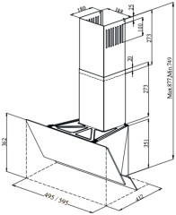 Кухонная вытяжка Monsher STELLA 60 Blanc