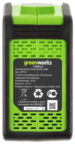 Газонокосилка электрическая greenworks 2501907uf G40LM35K6