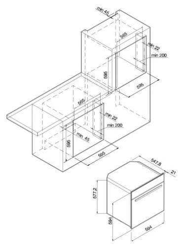 Электрический духовой шкаф GRAUDE BK 60.2 S