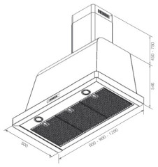 Кухонная вытяжка LOFRA DOLCEVITA 900 AV