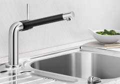 Смеситель для кухни Blanco Seda хром/черный