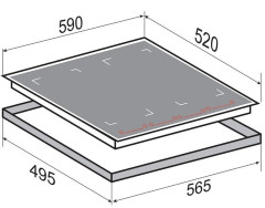Индукционная варочная панель Zigmund & Shtain CI 29.6 B