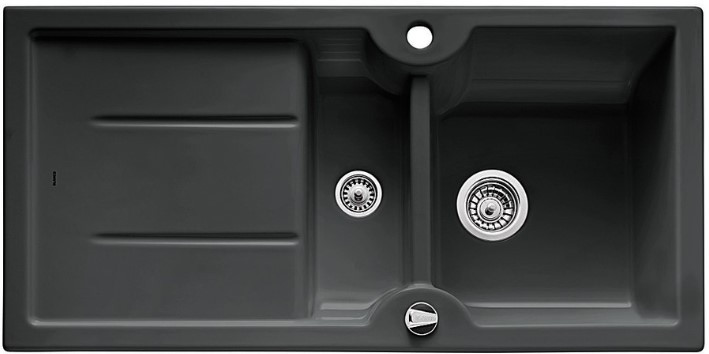 Кухонная мойка Blanco Idessa 6 s керамика черный с клапаном-автоматом