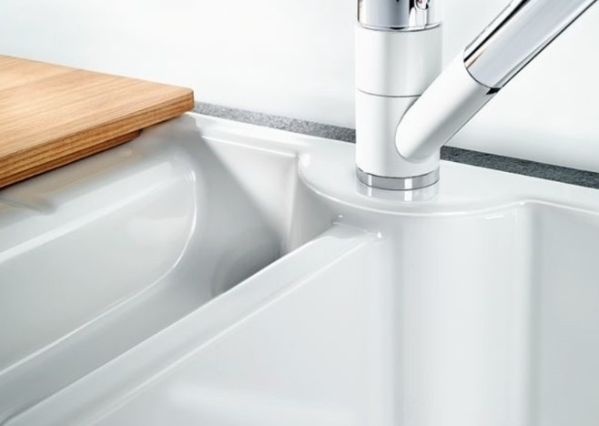 Кухонная мойка Blanco Idessa 6 s керамика черный с клапаном-автоматом