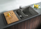 Кухонная мойка Blanco Idessa 6 s керамика черный с клапаном-автоматом