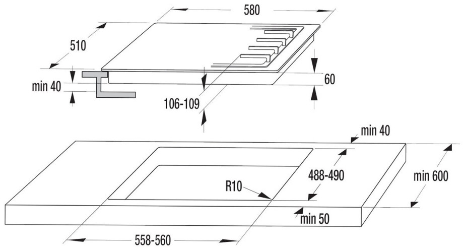 Газовая варочная панель Gorenje G 8651 CLB