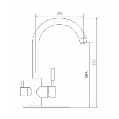 Смеситель для кухни Polygran Элара №302