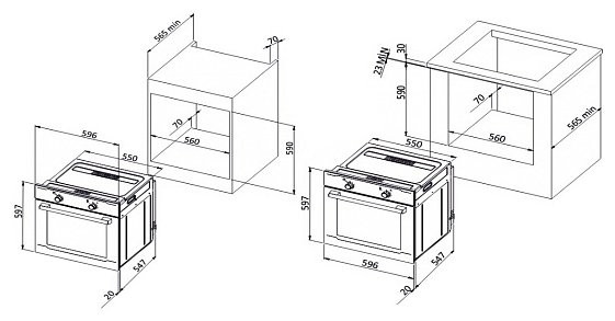 Электрический духовой шкаф Korting OKB 771 CFX