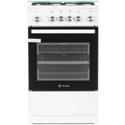 Газовая плита DeLuxe 5040.40г кр ЧР белый