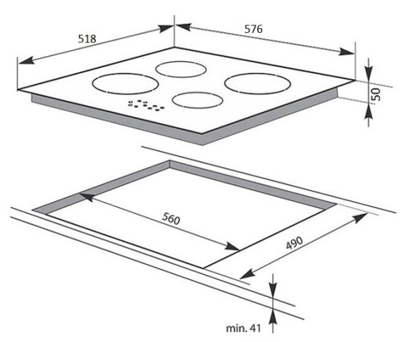 Электрическая варочная панель Hansa BHC 96506