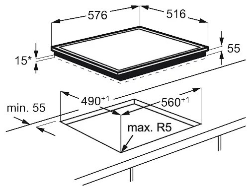 Индукционная варочная панель Electrolux EHH 96340 XK
