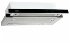 Встраиваемая вытяжка Elikor Интегра Glass 60Н 400 В2Д нержавеющая сталь черное стекло