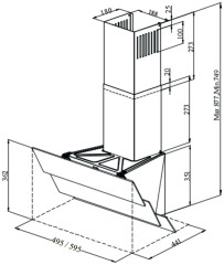 Кухонная вытяжка Monsher METZ 60 Argent