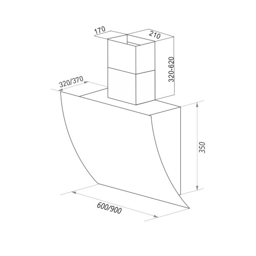 Кухонная вытяжка Maunfeld Sky Star Chef 90 бежевый