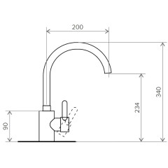 Смеситель для кухни Polygran Элара №26 белый