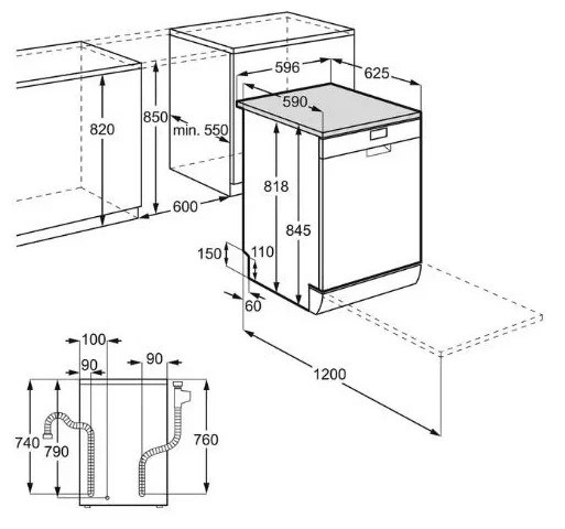 Посудомоечная машина Zanussi ZDF 26004 WA