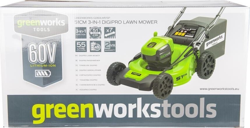 Газонокосилка аккумуляторная GREENWORKS GD60LM51SPK4
