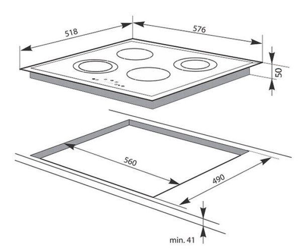 Электрическая варочная панель Hansa BHC 93515