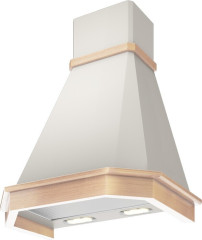 Кухонная вытяжка Elikor Камин Грань 60П-650-П3Л белый без обрамления