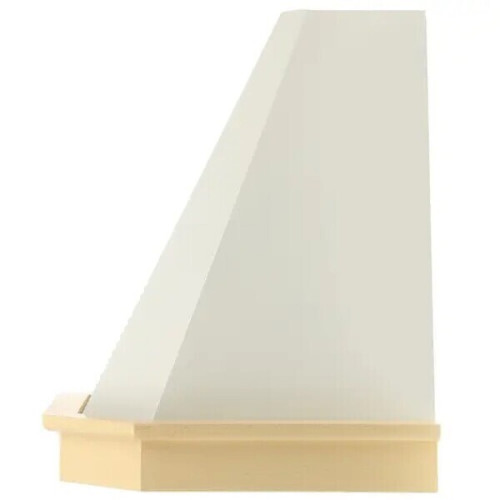 Кухонная вытяжка Elikor Камин Грань 60П-650-П3Л белый без обрамления