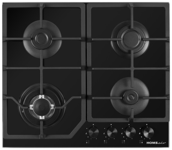 Газовая варочная панель HOMSair HGG643TGCBK