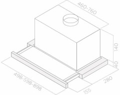 Встраиваемая вытяжка Elica ELITE 14 LUX GRVT A 60