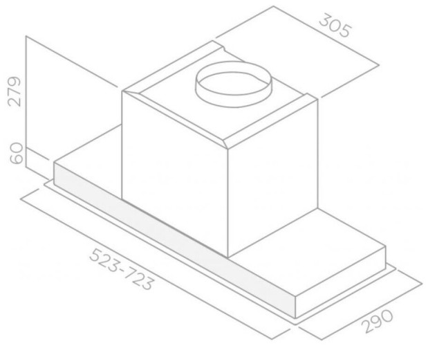 Встраиваемая вытяжка Elica HIDDEN 2 0 IXGL A 72