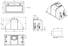Встраиваемая вытяжка Falmec Built In 50 CBIN50 E1 ZZZ3460F