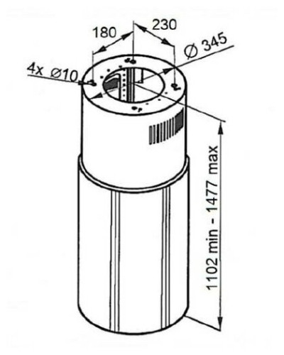 Островная вытяжка MAUNFELD Lee Side 397 чёрный