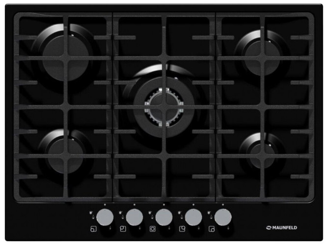 Газовая варочная панель MAUNFELD MGHE 75 78 B