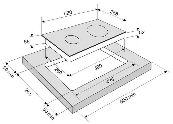 Индукционная варочная панель Krona Forte 30 BL
