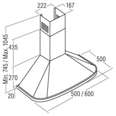 Кухонная вытяжка Cata Neblia 600 White
