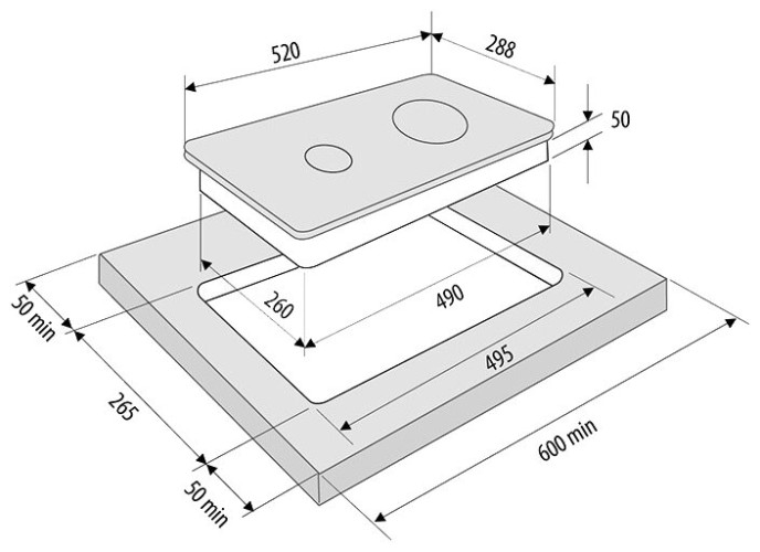 Электрическая варочная панель Krona VENTO 30 BL